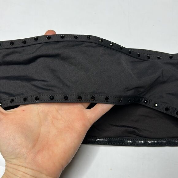 SKIMS NWT RHINESTONE SWIM BANDEAU BIKINI TOP XS - Picture 7 of 7